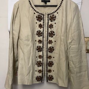 Lafayette 148 Linen Jacket Blazer